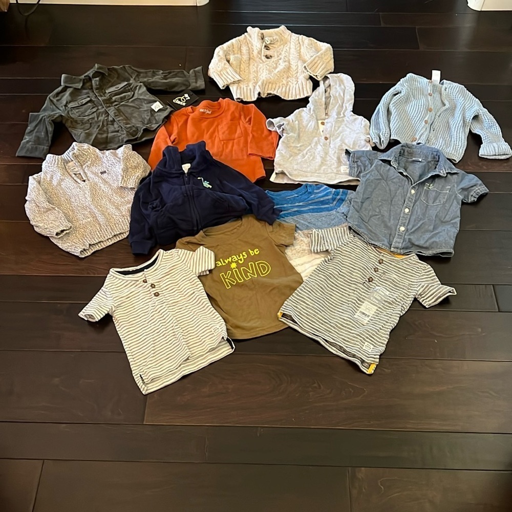 Carters and cat & jack 12 month boys lot